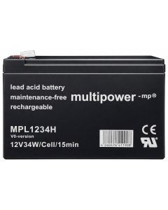 Multipower MPL1234H V0 höghastighets blybatteri 12V - 8,5Ah