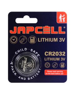 JAPCELL® litium CR2032 batteri - 1 st.