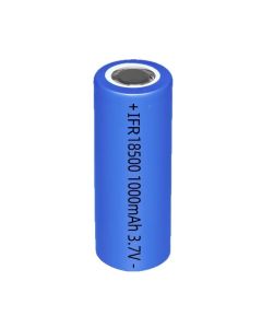 18500 LiFePO4 batteri, 3,2V, 1000 mAh
