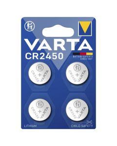Varta CR2450 knappcellsbatteri (4 st.)
