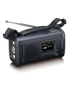Lenco nödradio med 10 000 mAh-batteri, DAB+/FM, ASA och powerbank