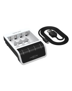 Ansmann Comfort Smart Hurtigoplader med USB-indgang til AA/AAA