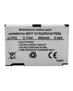 Motorola AANN4337A batteri till RAZR V3 / PEBL V6 (kompatibelt)