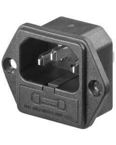 AC chassikontakt med lödanslutning