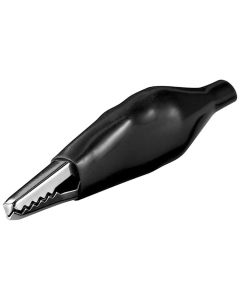 Krokodilklämmor svart - 1 pcs.