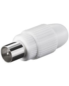 Koax-kontakt skruvmontering - plast