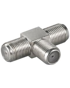 F-adapter, T-typ: F-hona - 2 x F-hona - Zink