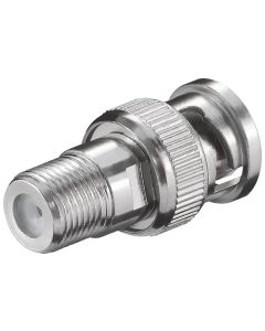 F-adapter: F-hona - BNC-hane - Zink