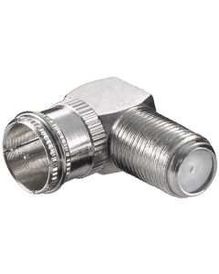 Vinkeladapter: F-hane (snabb) - F-hona 90° - Zink