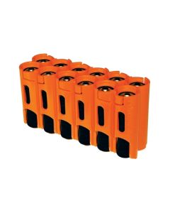 Powerpax 12 Pack Orange Batterihållare AA