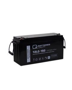 Q-Batteries 12LC-150 / 12V - 160Ah deep cycle AGM batteri (Forbrugsbatteri)