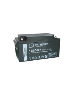Q-Batteries 12LC-67 12V 67Ah deep cycle AGM batteri (Forbrugsbatteri)