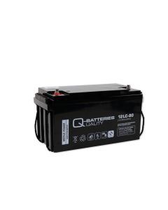 Q-Batteries 12LC-80 12V 80Ah deep cycle AGM batteri (Forbrugsbatteri)