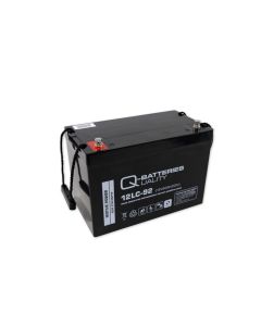 Q-Batteries 12LC-92 12V 93Ah deep cycle AGM batteri (Forbrugsbatteri)