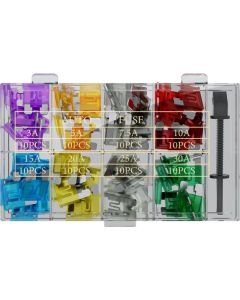 Säkringssortiment - 80 pcs., Flatstiftssäkring