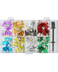 Säkringssortiment - 101 pcs., Flatstiftssäkring mini