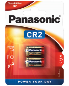 Panasonic CR2 - Fotobatteri/Larmbatteri (2 st.)