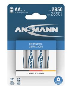 Ansmann AA / R06 / Mignon (4 st.) uppladdningsbara batterier 2850 mAh