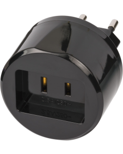 Brennenstuhl, Rese Adapter USA-till-Europa med 2,5 A-säkring