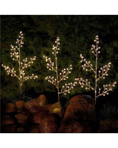 Goobay LED ljus trä med 25 lampor 3 st