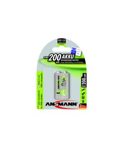 Ansmann max-E PP3 / E / 9V till uppladdningsbart batteri (1 st.) 200 mAh