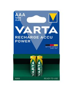 VARTA Professional AAA / R03 / Micro uppladdningsbara batterier (2 st.) 1000 mAh