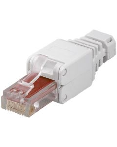 CAT 6 UTP tooless RJ45-kontakt, vit,