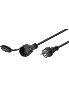 Strömkabel 25 m, svart