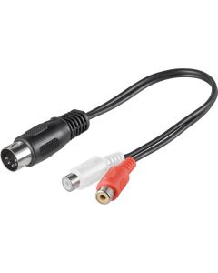 DIN / RCA adapterkabel 0,2 m