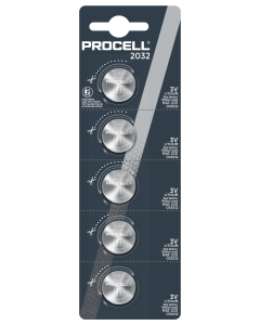 Duracell Procell CR2032 Lithium knappcell – 5 st. Blisterförpackning