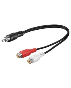 Y-RCA adapterkabel 0,2 m