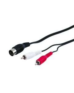 DIN / RCA adapterkabel 1,5 m
