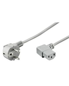 Strömkabel 2 m, grå