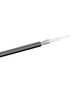 RG 58 Koax kabel, 2 x avskärmad, 100 m, svart,