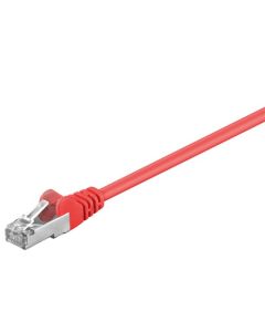 CAT 5e patchkabel, F/UTP, röd, 3 m