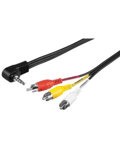 3,5 mm AV 3 x RCA-adapterkabel 1,5 m