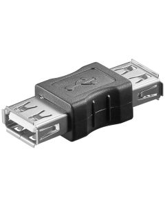 USB 2,0 Hi-Speed-adapter, USB 2,0 hona (typ A), svart,