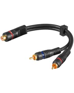 Y-RCA adapterkabel 0,2 m