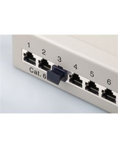 Dammcover till RJ45-kontakt (10 st.), svart,