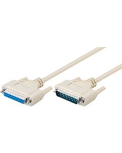 SUB-D-kabel, grå, 1,8 m,