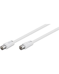 Antennkabel, vit, 1,5 m