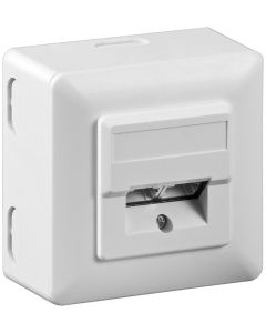 CAT 5e nätverksuttag inklusive ram, vit