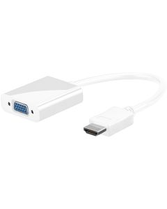 HDMI&trade; till VGA adapter vit 0,1 m
