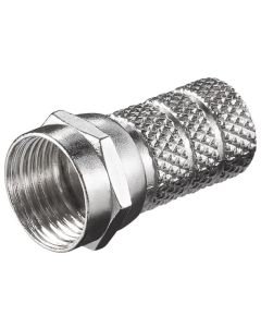 Skruva-på-F-kontakt 5,2 mm - zink/nickel