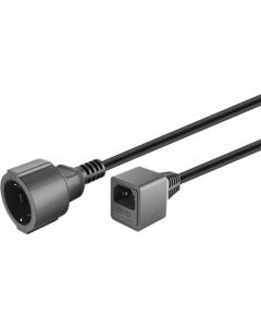 Forlængerkabel til computer/koldkabler 1,5 m, sort