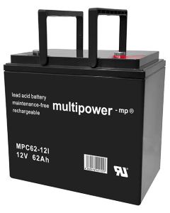 Multipower 12V - 62Ah förbruksbatteri till eldrivna fordon
