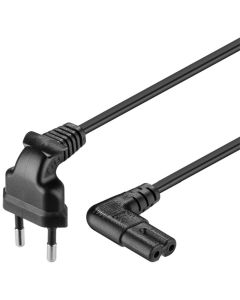 Sladd, båda ändarna vinklade, 0,3 m, svart