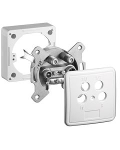 SET 4-vägs antennvägguttag