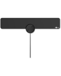 Aktiv ultraplatt full HD DVB-T-inomhusantenn, Inkl. LTE/4G-filter, svart