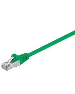 CAT 5e patchkabel, SF/UTP, grön, 3 m